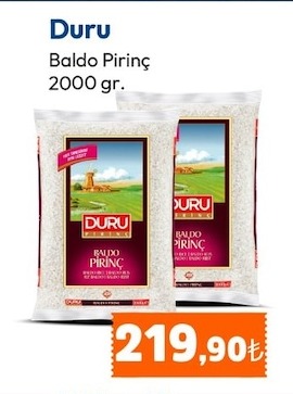 Duru Baldo Pirinç 2000 Gr.