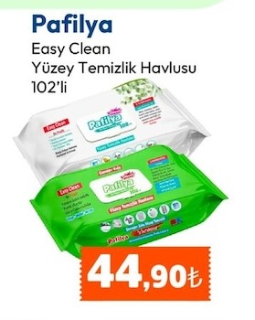 Pafilya Easy Clean Yüzey Temizlik Havlusu 102'Li