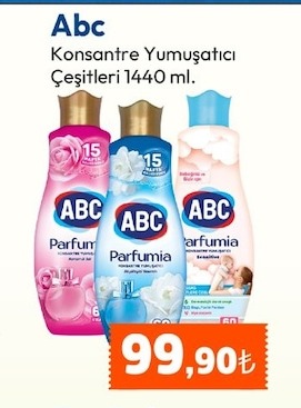 Abc Konsantre Yumuşatıcı Çeşitleri 1440 Ml.