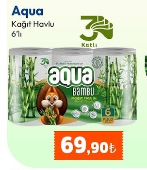 Aqua Kağıt Havlu 6'Lı