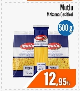 Mutlu Makarna Çeşitleri 500G