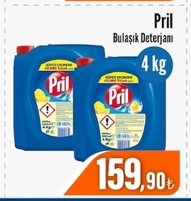 Pril Bulaşık Deterjanı 4Kg