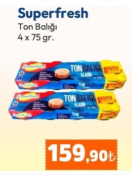 Superfresh Ton Balığı 4 X 75 Gr