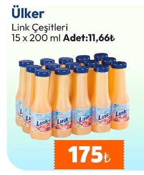 Ülker Link Çeşitleri 15 X 200 Ml