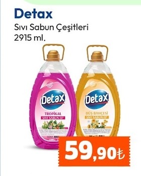 Detax Sıvı Sabun Çeşitleri 2915 Ml