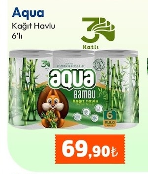 Aqua Kağıt Havlu 6'Lı