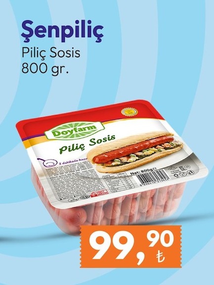 Şenpiliç Piliç Sosis 800 G.