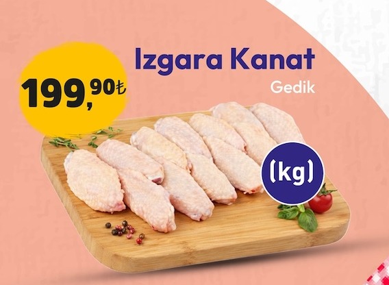 Izgara Kanat Gedik (Kg)