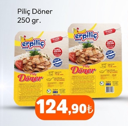 Erpiliç Piliç Döner 250 Gr