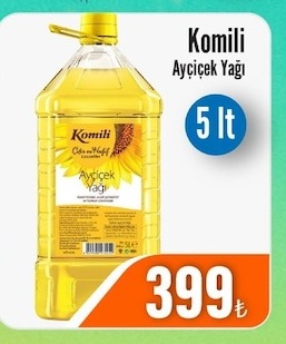 Komili Ayçiçek Yağı 5 Lt
