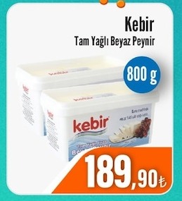 Kebir Tam Yağlı Beyaz Peynir 800 G