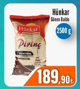 Hünkar Gönen Baldo Pirinç 2500G