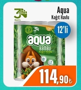 Aqua Kağıt Havlu 12'Li