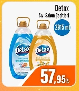 Detax Sıvı Sabun Çeşitleri 2915 Ml