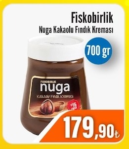 Fiskobirlik Nuga Kakaolu Findik Kremasi 700Gr