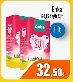 Enka %0,15 Yagli Sut 1Lt