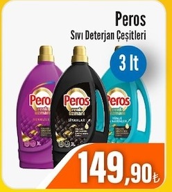 Peros Sıvı Deterjan Çeşitleri 3 Lt