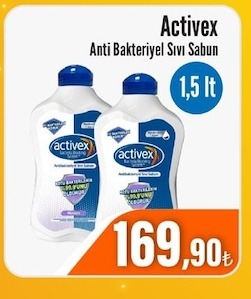 Activex Anti Bakteriyel Sıvı Sabun 1,5 Lt