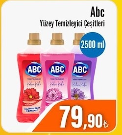 Abc Yüzey Temizleyici Çeşitleri 2500 Ml