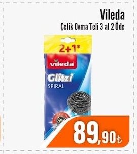 Vileda Çelik Ovma Teli 3 Al 2 Öde