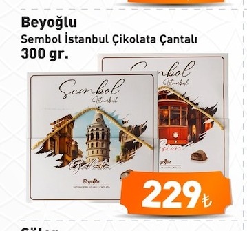 Beyoglu Sembol Istanbul Çikolata Çantalı 300 Gr.