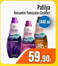Pafilya Konsantre Yumuşatıcı Çeşitleri 1440 Ml