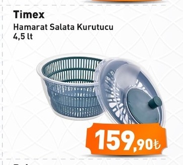 Timex Hamarat Salata Kurutucu 4.5 Lt