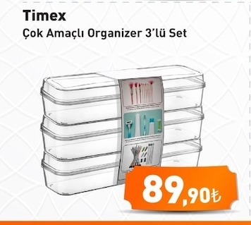 Timex Çok Amaçlı Organizer 3'Lü Set
