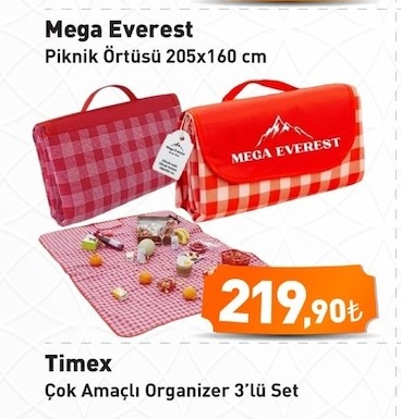 Mega Everest Piknik Örtüsü 205X160 Cm
