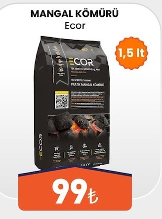 Mangal Kömürü 1,5 Lt