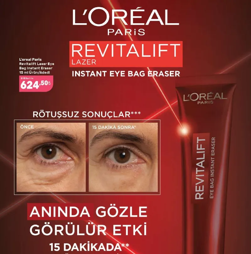 L'Oreal Paris Revitalift Laser Eye Bag Instant Eraser 15 Ml Ürün/Adedi