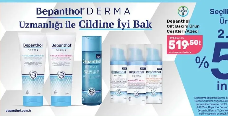 Bepanthol Derma Cilt Bakım Ürün Çeşitleri
