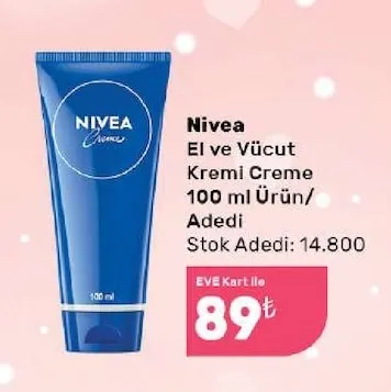 Nivea El Ve Vücut Kremi Creme 100 Ml