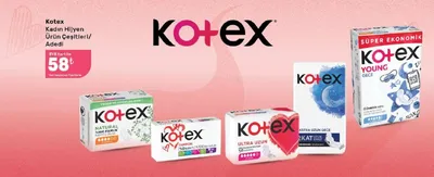 Kotex Kadın Hijyen Ürün Çeşitleri