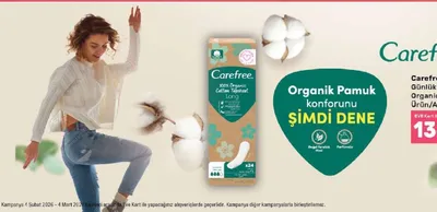 Carefree Günlük Ped Organic Ürün Çeşitleri