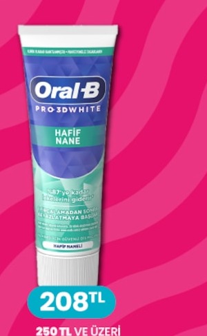 Oral-B Pro 3D White Hafif Nane