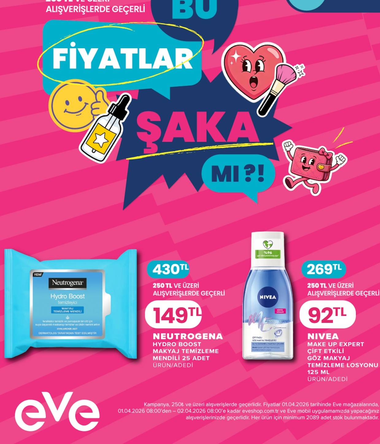 Neutrogena Hydro Boost Makyaj Temizleme Mendili 25 Adet