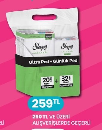 Sleepy Natural Ultra Ped + Günlük Ped