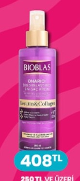 Bioblas Onarıcı Dolgunlaştırıcı Etki Saç Kremi