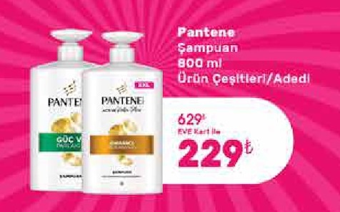 Pantene Şampuan 800 Ml Ürün Çeşitleri/Adedi