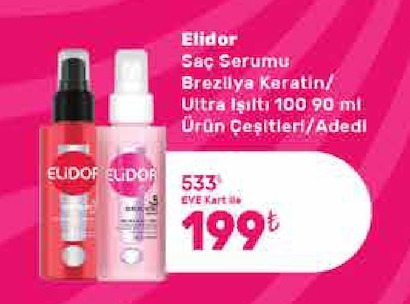 Elidor Saç Serumu Brezilya Keratin/ Ultra Işıltı 100 90 Ml