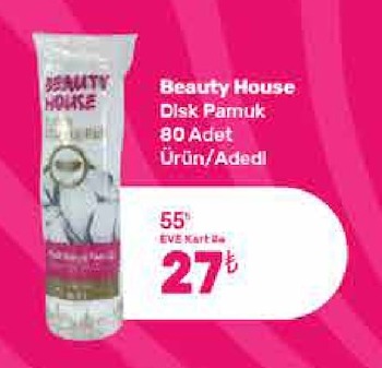 Beauty House Disk Pamuk 80 Adet