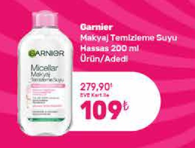 Garnier Makyaj Temizleme Suyu Hassas 200 Ml