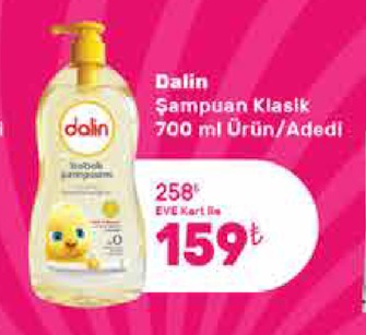 Dalin Şampuan Klasik 700 Ml