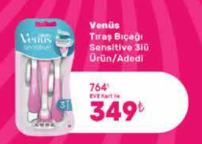 Venus Tıraş Bıçağı Sensitive 3'Lü