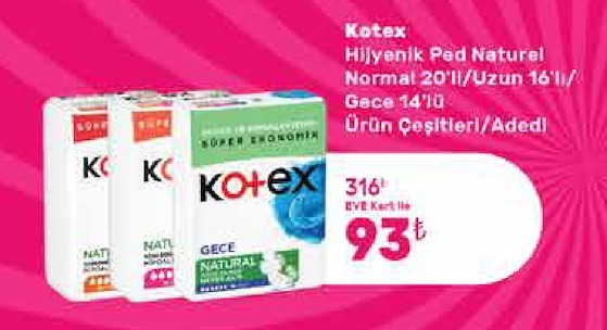 Kotex Hijyenik Ped Naturel