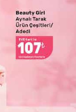 Beauty Girl Aynalı Tarak Ürün Çeşitleri Adetli