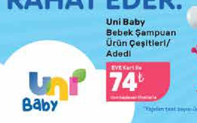 Uni Baby Bebek Şampuan Ürün Çeşitleri/Adetli