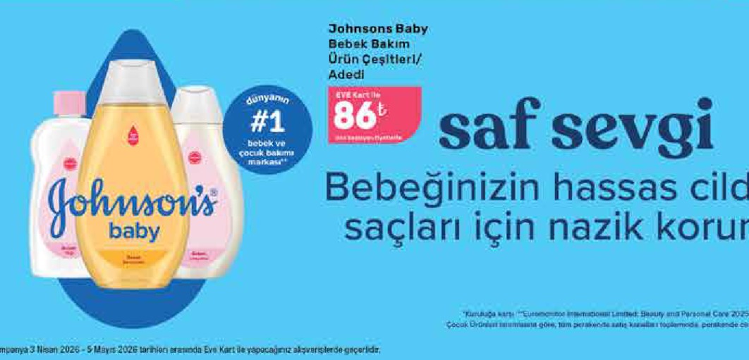 Johnsons Baby Bebek Bakım Ürün Çeşitleri/Adedi
