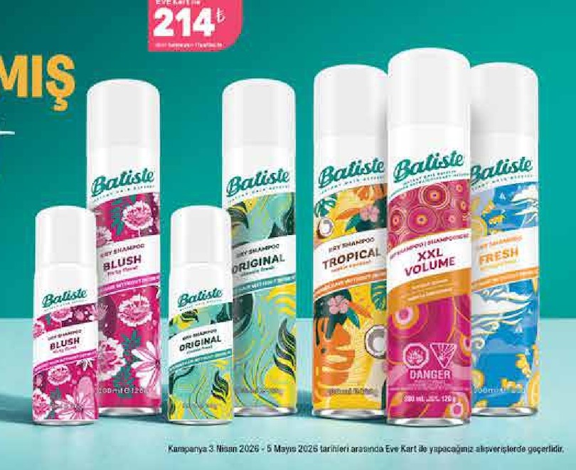 Batiste Kuru Şampuan Çeşitleri